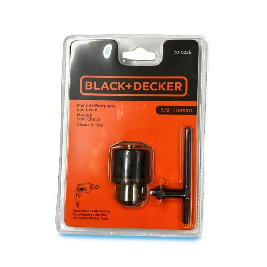 Imagem de Mandril para Furadeira 3/8 Polegadas com Chave Black Decker 70-022E