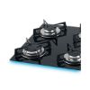 Imagem de Fogão Cooktop Fischer 4Q Gás Mesa Vidro Preto 110v/220v