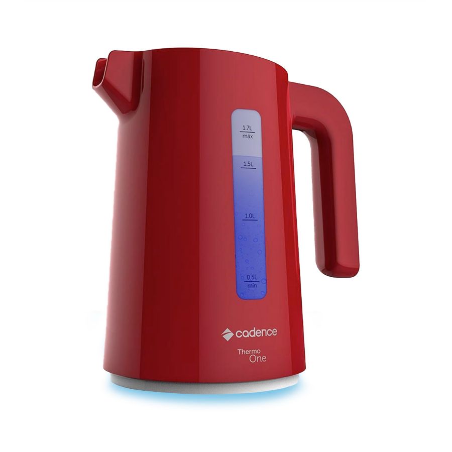 Imagem de Chaleira Elétrica Cadence Thermo One Colors 1,7L Vermelha Cel381 (00619)
