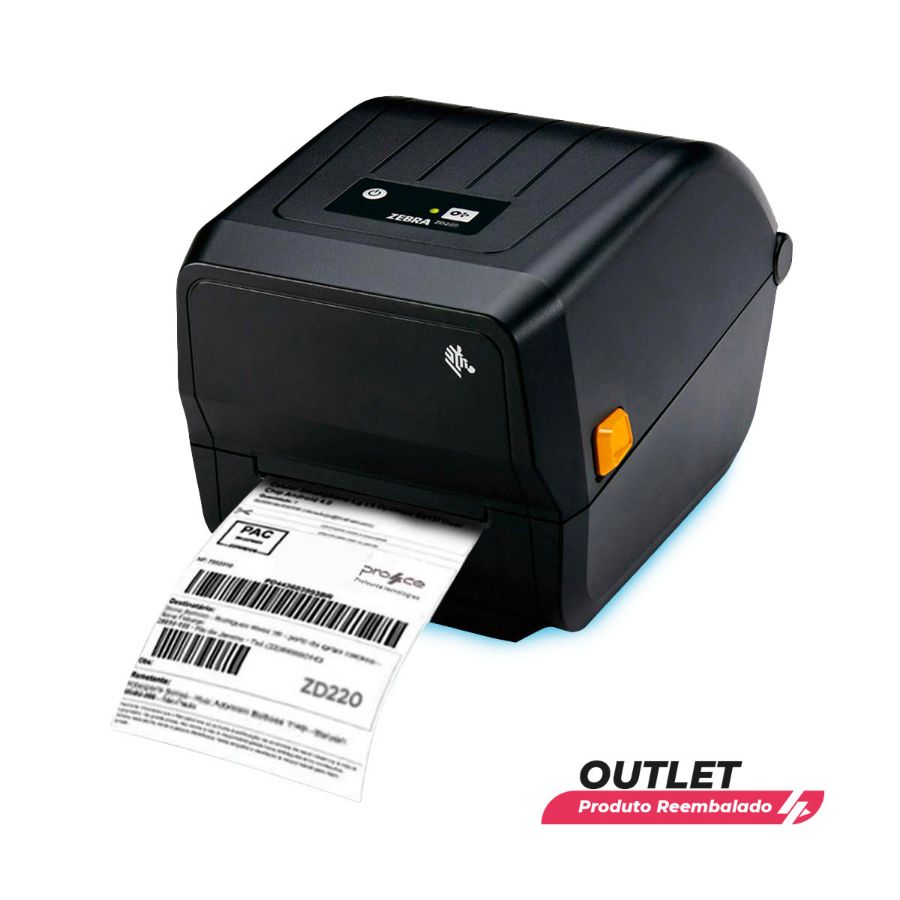 Imagem de Usado: Impressora de Código de Barras Zebra ZD220 Nova GC420t 