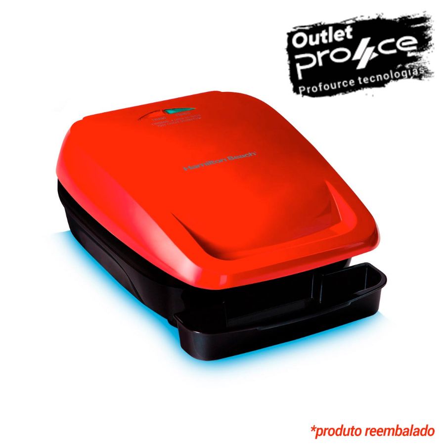 Imagem de Usado: Grill Elétrico Hamilton Beach Vermelho 25355-BZ