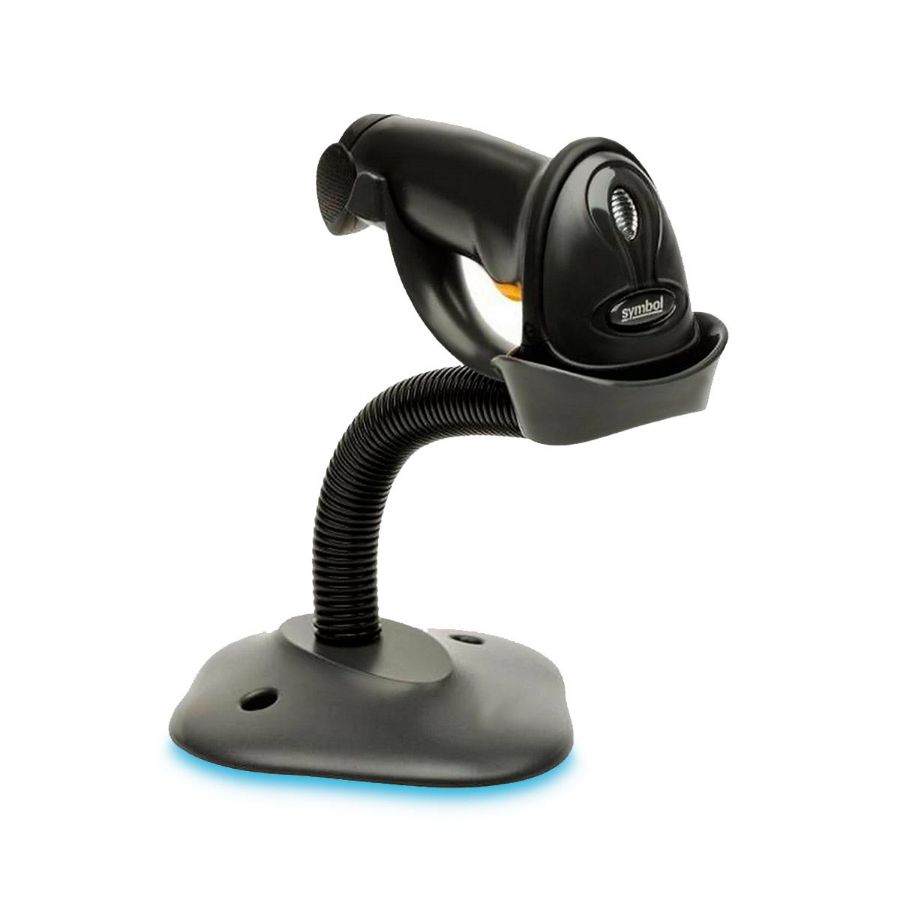 Imagem de Leitor de Código de Barras Zebra LS2208 1D USB com Pedestal
