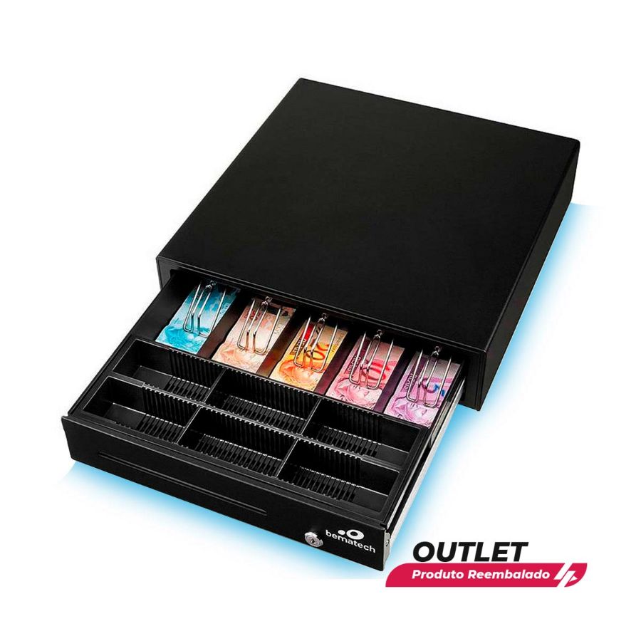 Imagem de Usado: Gaveta de dinheiro Bematech GD-56 Automática Preta