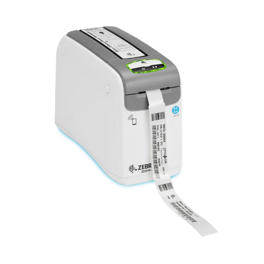 Imagem de Impressora de Pulseira Zebra ZD510 USB Ethernet e Bluetooth