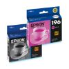 Imagem de Kit Cartucho de Tinta Epson Magenta/Preto P/ Stylus T196