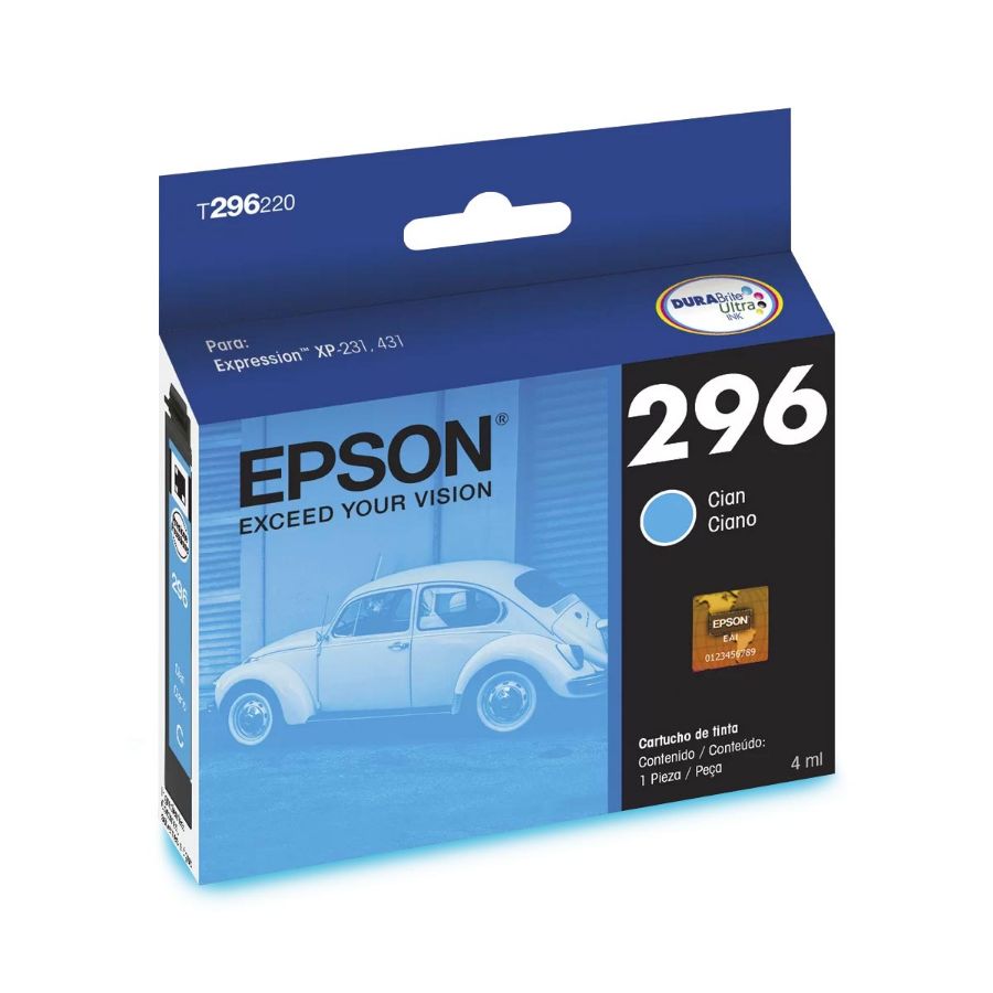 Imagem de Cartucho de Tinta Epson Ciano Expression T296220 XP231/431