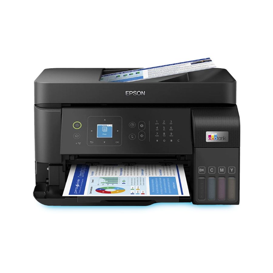 Imagem de Impressora Multifuncional Epson 4 em 1 Ecotank L5590 Wi-Fi Bivolt 