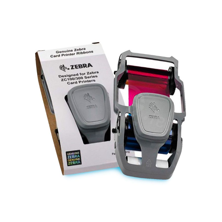 Imagem de Ribbon Zebra YMCKO Colorido 800300-252BR para ZC100 ZC300