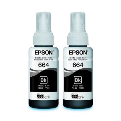 Imagem de Kit Refil de Tinta Epson T664 Preto com 2 Unidades