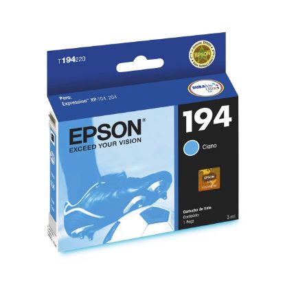 Imagem de Cartucho de Tinta Epson Ciano P/ Stylus T194220 XP-104/204