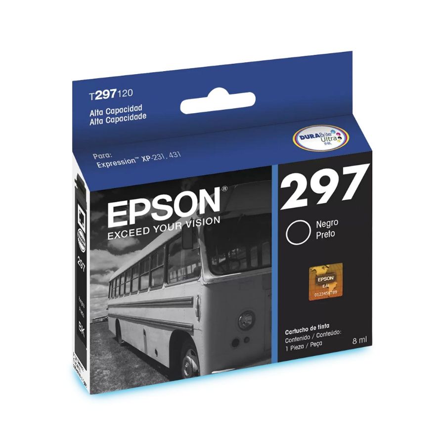 Imagem de Cartucho de Tinta Epson Preto P Expression T297120 XP231/431