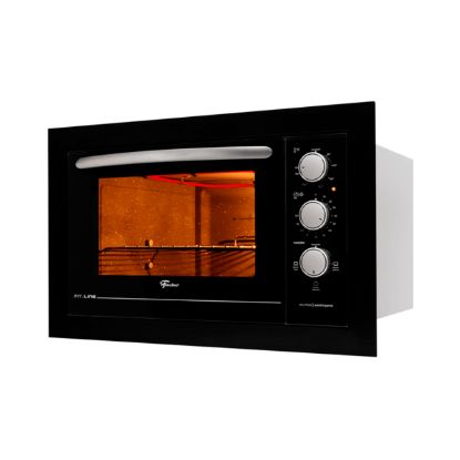 Imagem de Forno Elétrico de Embutir Fischer Fit Line 48 litros Preto