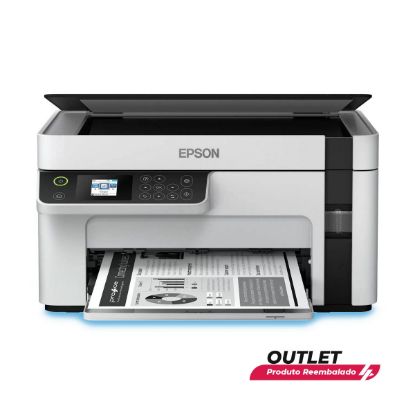 Imagem de Usado: Impressora Epson Multifuncional Monocromática EcoTank M2120