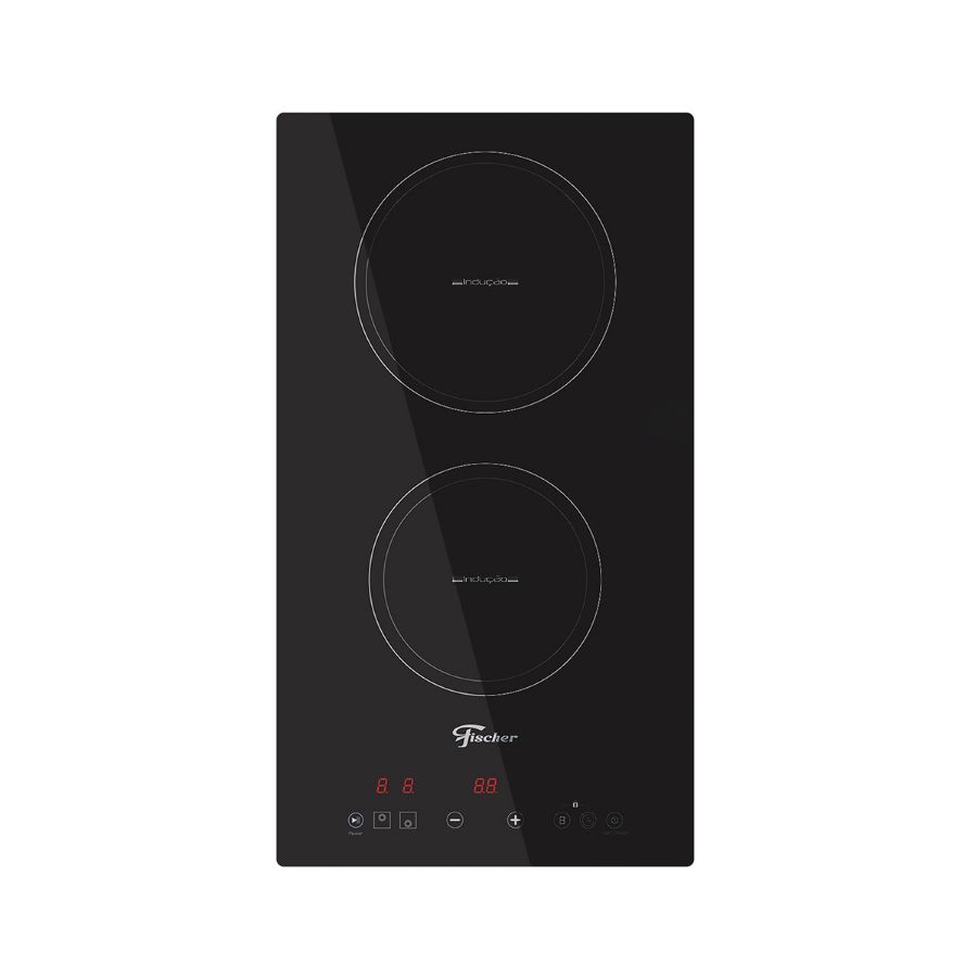 Imagem de Fogão Cooktop Fischer 2Q de Indução Mesa Vitroceramica Touch