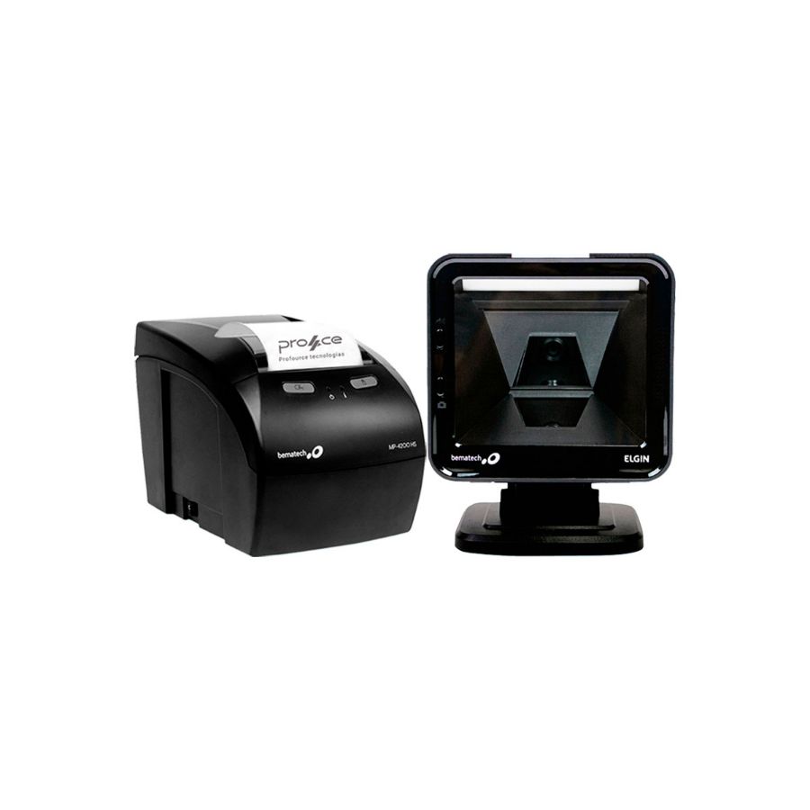 Imagem de Kit Impressora Bematech MP4200 HS + Leitor Elgin EL8600 USB