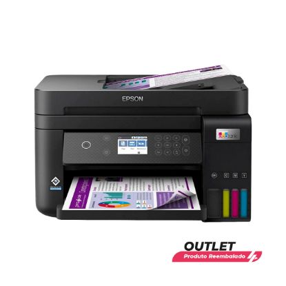 Imagem de Usado: Impressora Multifuncional Epson 3 em 1 EcoTank L6270 Wi-Fi