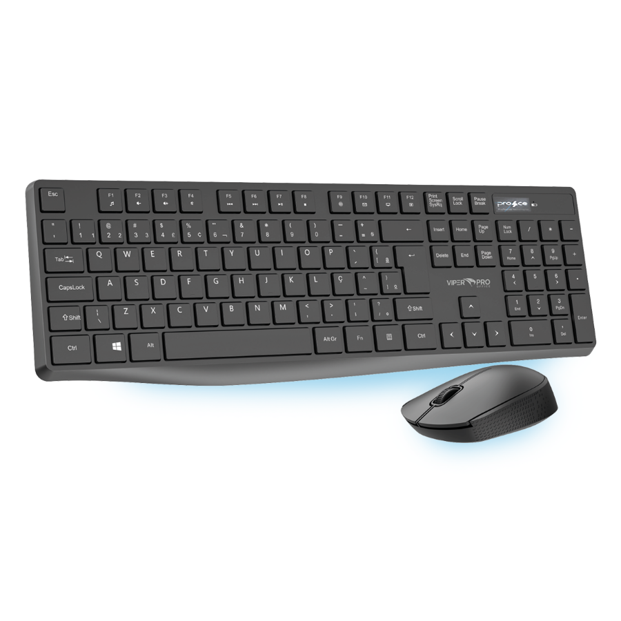 Imagem de Kit Mouse e Teclado Sem Fio Viper Pro Creative Preto