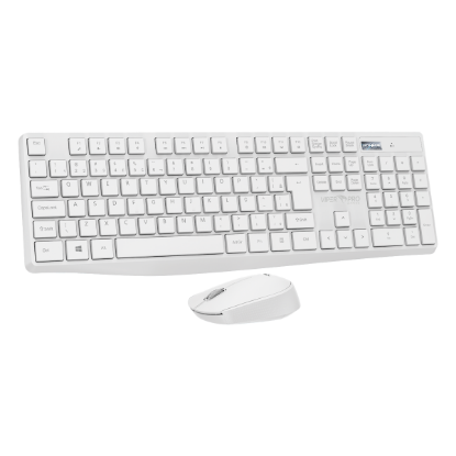 Imagem de Kit Mouse e Teclado Sem Fio Viper Pro Creative Branco