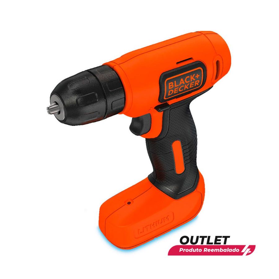 Imagem de Usado: Furadeira e Parafusadeira de Lítio 8V Black Decker LD008-BR