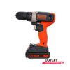 Imagem de Usado: Furadeira Parafusadeira Black Decker 20V Lítio BCD702C1-BR