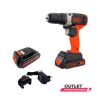 Imagem de Usado: Furadeira Parafusadeira Black Decker 20V Lítio BCD702C1-BR