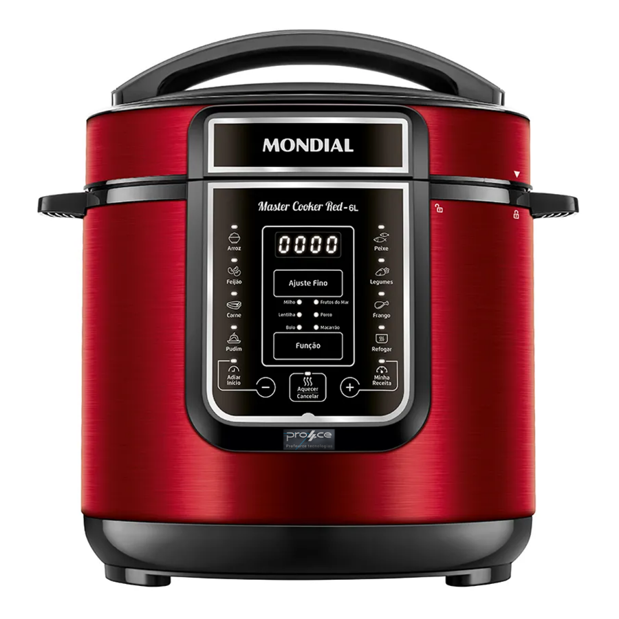 Imagem de Usado: Panela de Pressão Elétrica Mondial PE-60-6L-RI Vermelha