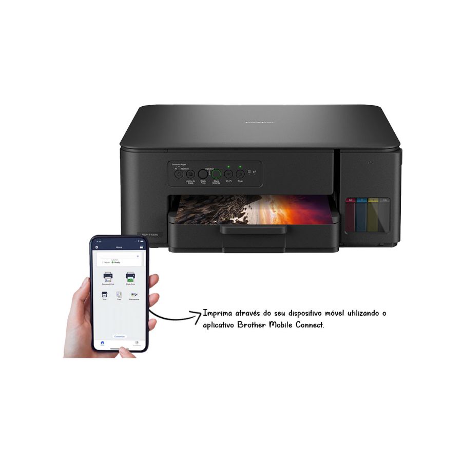 Imagem de Usado: Impressora Multifuncional Brother DCPT430W Wi-Fi Bivolt