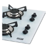 Imagem de Fogão Cooktop Fischer 4Q Gás Mesa Vidro Branco Bivolt