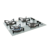 Imagem de Fogão Cooktop Fischer 4Q Gás Mesa Vidro Branco Bivolt