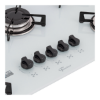 Imagem de Fogão Cooktop Fischer 5Q Gás Mesa Vidro Branco Bivolt