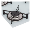 Imagem de Fogão Cooktop Fischer 5Q Gás Mesa Vidro Branco Bivolt