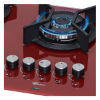 Imagem de Fogão Cooktop Fischer 5Q TC Infinity Gás Mesa Vidro Vermelho