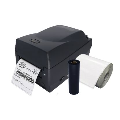 Imagem de Impressora Argox OS-214 Preta com Ribbon e Etiqueta