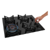 Imagem de Fogão Cooktop Gás Fischer 4Q TC Fit Line Trempe Iron Bivolt
