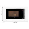 Imagem de Micro-ondas de Embutir Fischer Fit Line 25L Branco