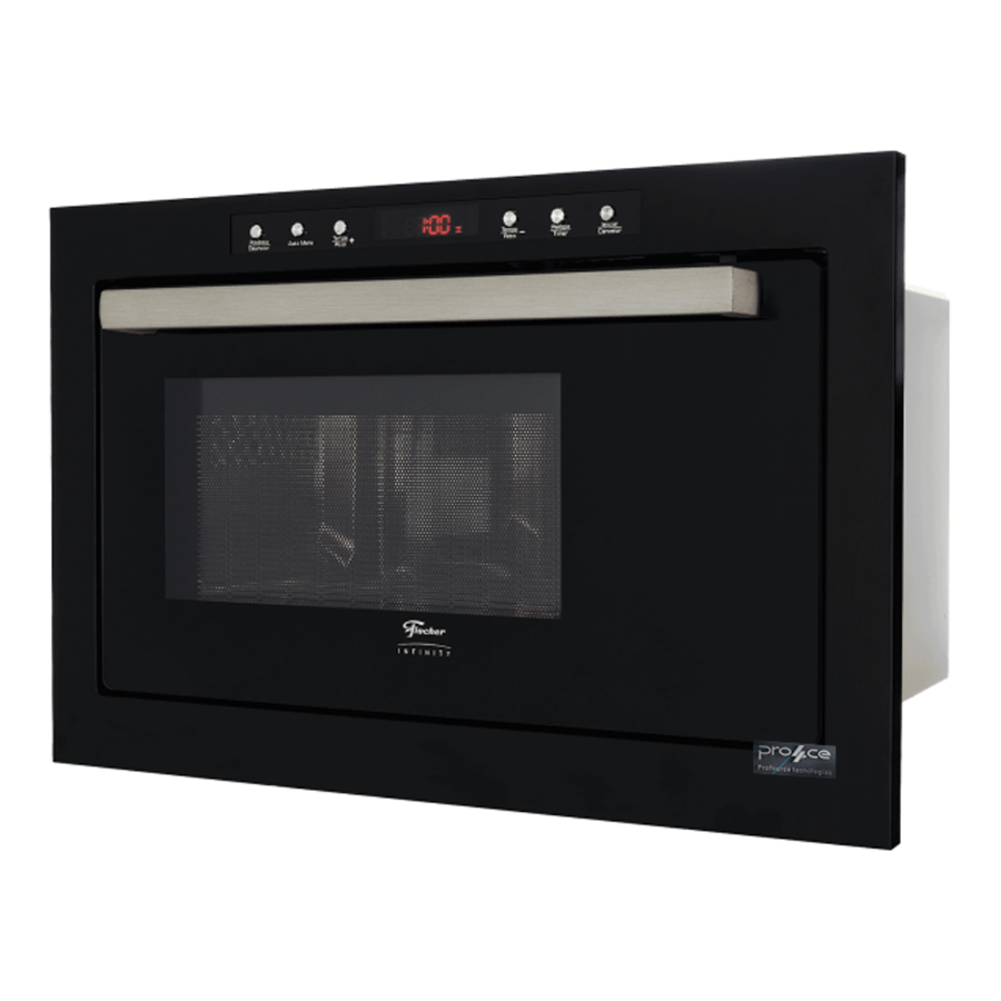Imagem de Micro-Ondas de Embutir Fischer Infinity 25L com Grill Preto 