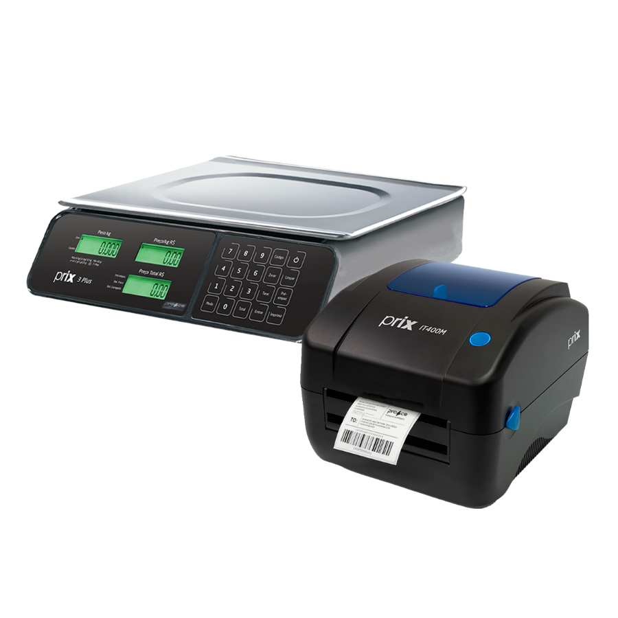 Imagem de Balança Toledo Prix 3 Fit 32 Kg + Impressora Prix IT400M