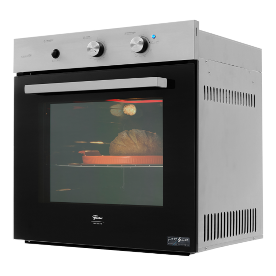 Imagem de Forno a Gás de Embutir Fischer Infinity 78L Inox com Grill