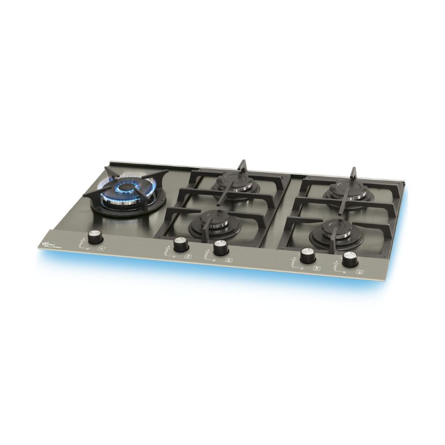 Imagem de Fogão Cooktop Fischer 5Q Platinium Prime Aço Escovado