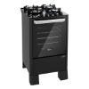 Imagem de Fogão de Piso a Gás Fischer 4Q Fit Line Trempe Iron Preto